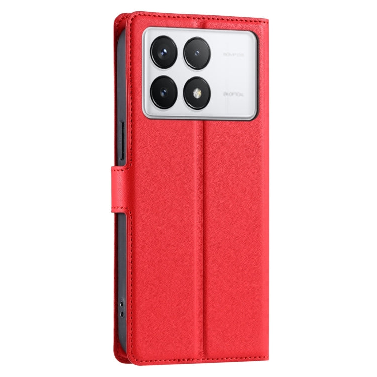 For Redmi K70 Voltage Ultra-thin Dot Leather Phone Case(Red) - K70 Cases by PMC Jewellery | Online Shopping South Africa | PMC Jewellery | Buy Now Pay Later Mobicred