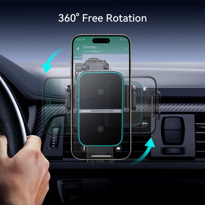 JOYROOM JR-ZS246S Car Instrument Platform Wireless Charger Phone Holder(Black) - Wireless Charger Holders by JOYROOM | Online Shopping South Africa | PMC Jewellery | Buy Now Pay Later Mobicred