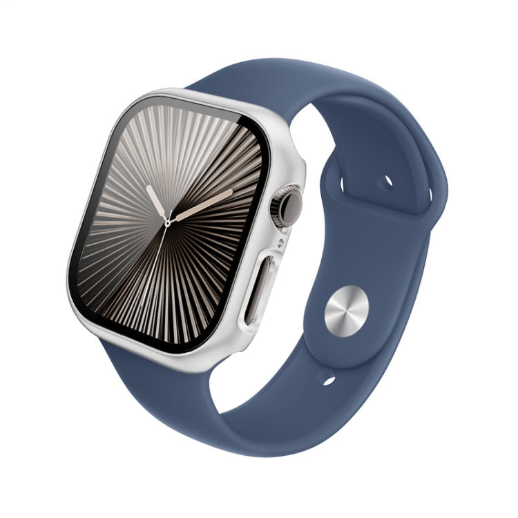 For Apple Watch Series 10 46mm imak Integrated Watch Case with Film(Silver) - free shipping - PMc TechLife - Order now!