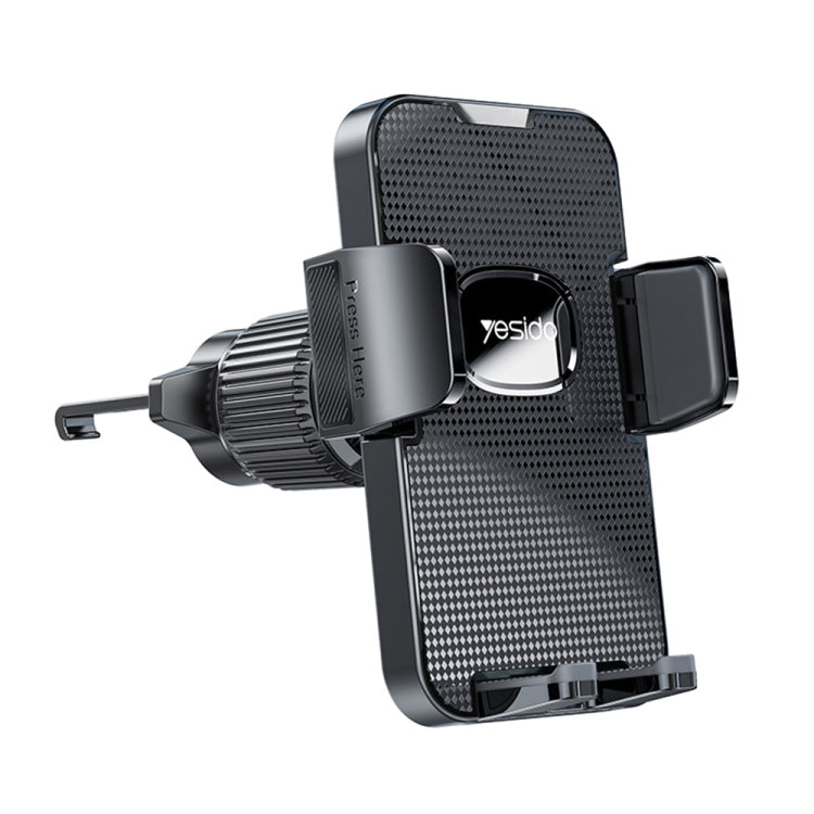 Yesido C136 Car Air Vent Automatic Clip Mobile Phone Holder(Black) - Car Holders by Yesido | Online Shopping South Africa | PMC Jewellery | Buy Now Pay Later Mobicred