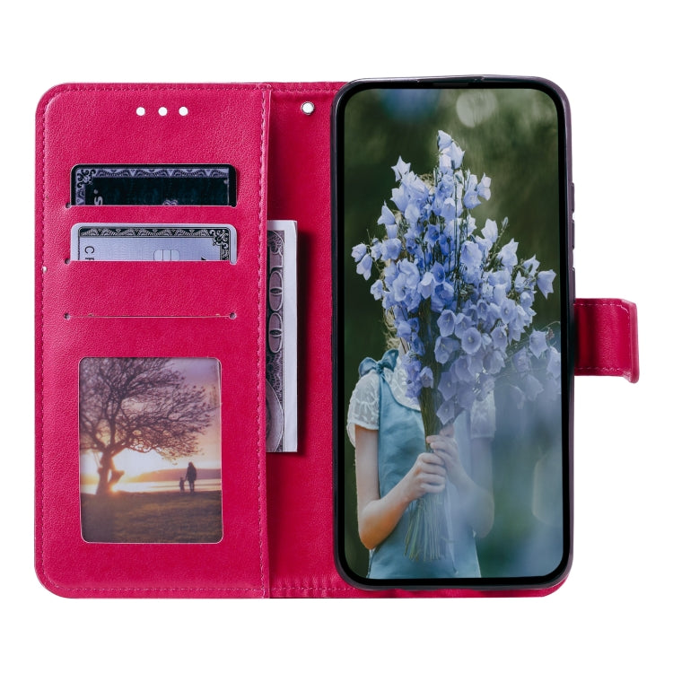 For Samsung Galaxy S25+ 5G Totem Flower Embossed Leather Phone Case(Red) - Galaxy S25+ 5G Cases by PMC Jewellery | Online Shopping South Africa | PMC Jewellery | Buy Now Pay Later Mobicred