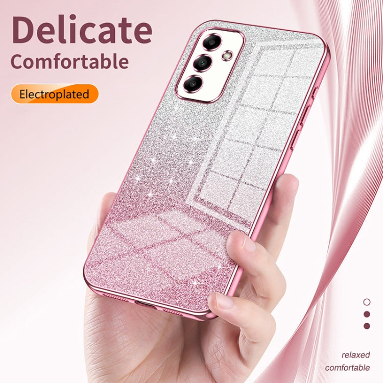 For Samsung Galaxy S25 Ultra 5G Gradient Glitter Powder Electroplated Phone Case(Black) - Galaxy S25 Ultra 5G Cases by PMC Jewellery | Online Shopping South Africa | PMC Jewellery | Buy Now Pay Later Mobicred
