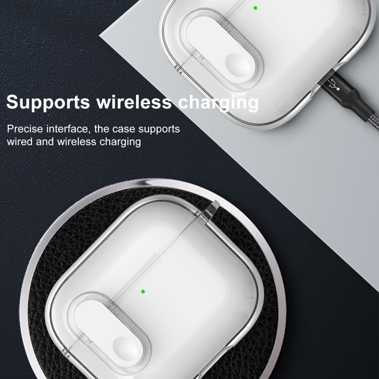 For AirPods 4 Ice Crystals Shockproof Earphone Protective Case(Transparent) - For AirPods 4 by PMC Jewellery | Online Shopping South Africa | PMC Jewellery | Buy Now Pay Later Mobicred
