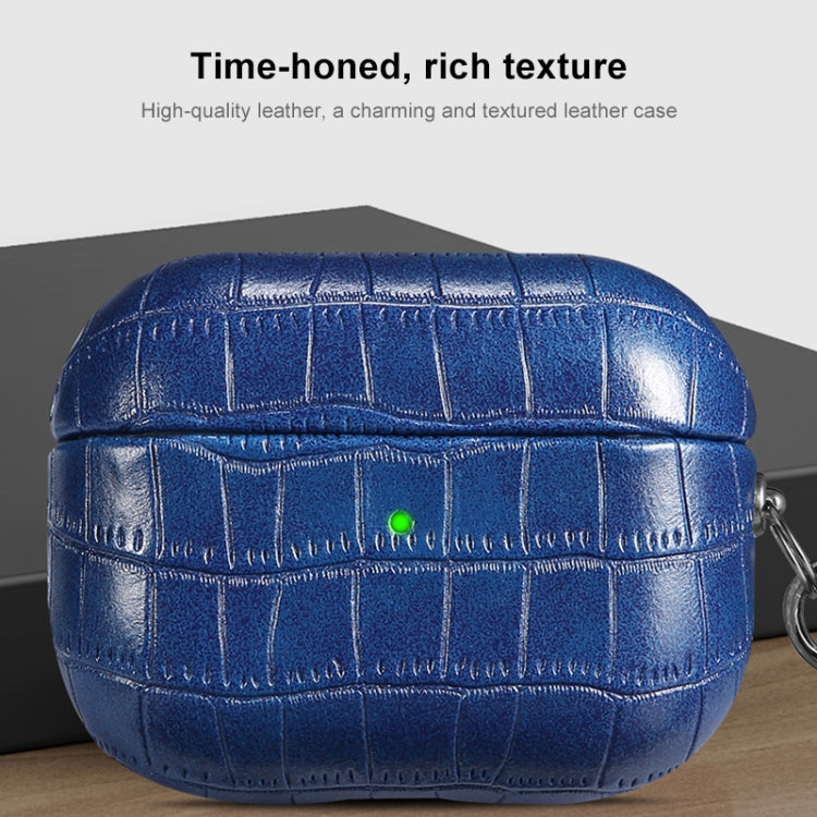 For AirPods 4 Crocodile Texture Earphone Protective Case(Red) - free shipping - PMC Jewellery - Order now!