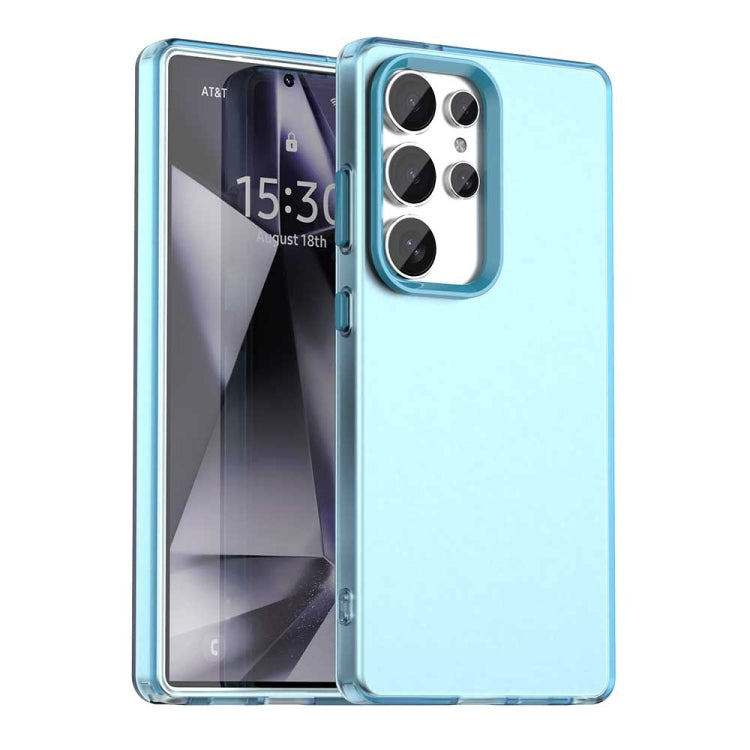 For Samsung Galaxy S25 Ultra 5G Candy PC Hybrid TPU Shockproof Phone Case(Blue) - Galaxy S25 Ultra 5G Cases by PMC Jewellery | Online Shopping South Africa | PMC Jewellery | Buy Now Pay Later Mobicred