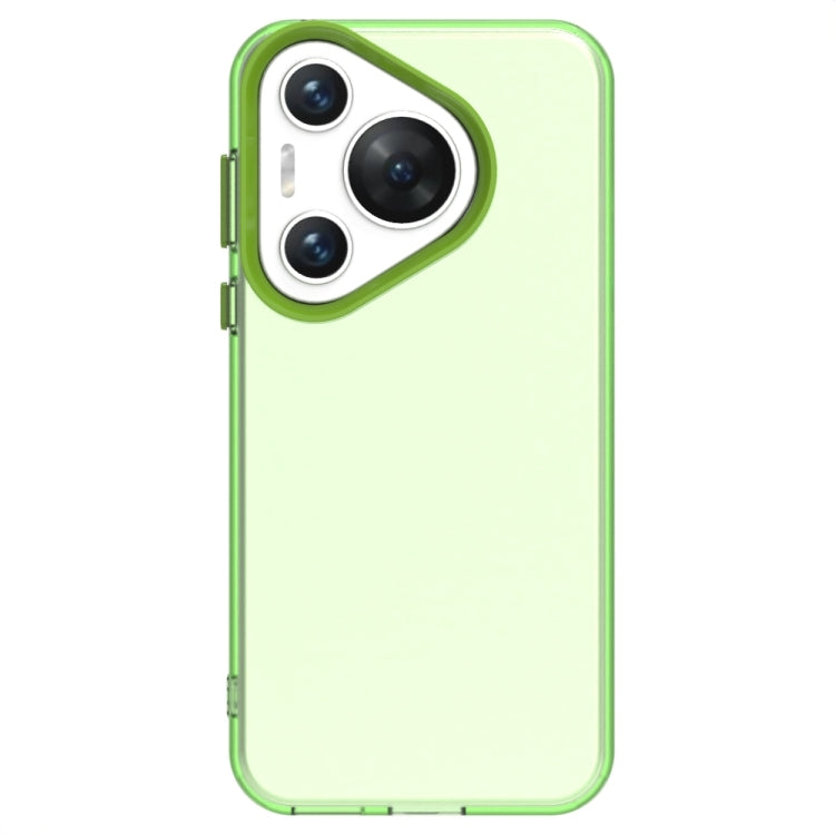 For Huawei Pura 70 Candy PC Hybrid TPU Shockproof Phone Case(Green) - Huawei Cases by PMC Jewellery | Online Shopping South Africa | PMC Jewellery | Buy Now Pay Later Mobicred