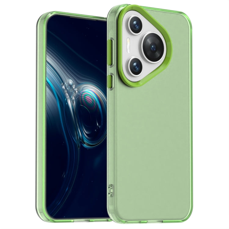 For Huawei Pura 70 Pro+ Candy PC Hybrid TPU Shockproof Phone Case(Green) - Huawei Cases by PMC Jewellery | Online Shopping South Africa | PMC Jewellery | Buy Now Pay Later Mobicred