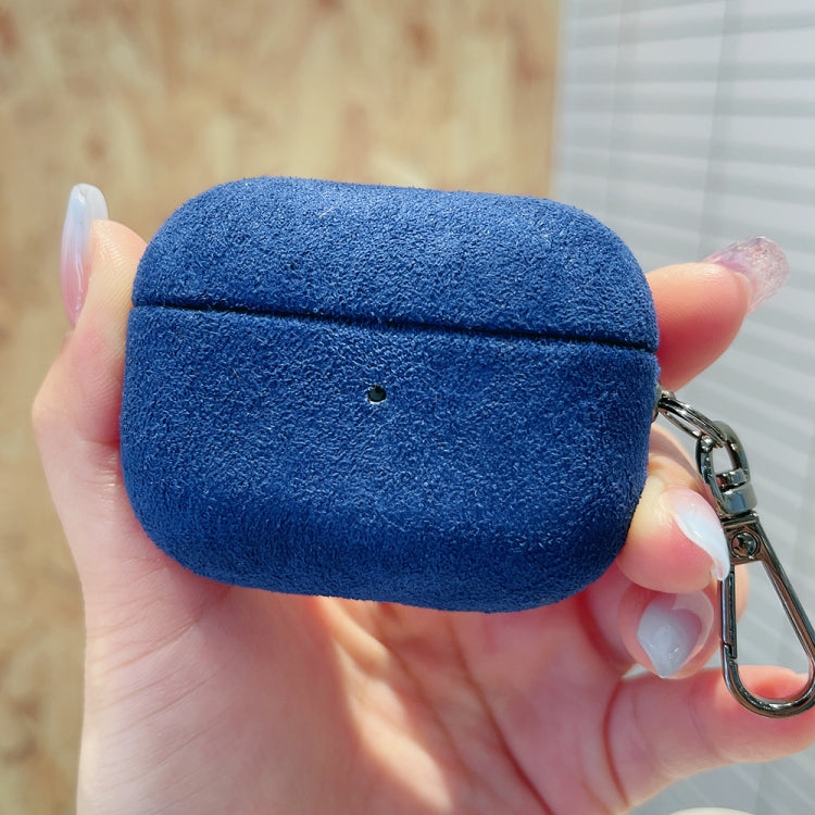 For AirPods Pro 2 Turn Fur Bluetooth Earphone PC Protective Case(Blue) - For AirPods Pro 2 by PMC Jewellery | Online Shopping South Africa | PMC Jewellery | Buy Now Pay Later Mobicred