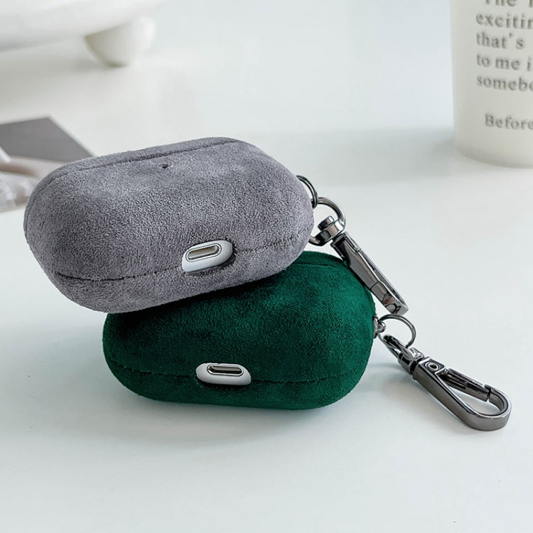 For AirPods Pro 2 Turn Fur Bluetooth Earphone PC Protective Case(Blue) - For AirPods Pro 2 by PMC Jewellery | Online Shopping South Africa | PMC Jewellery | Buy Now Pay Later Mobicred
