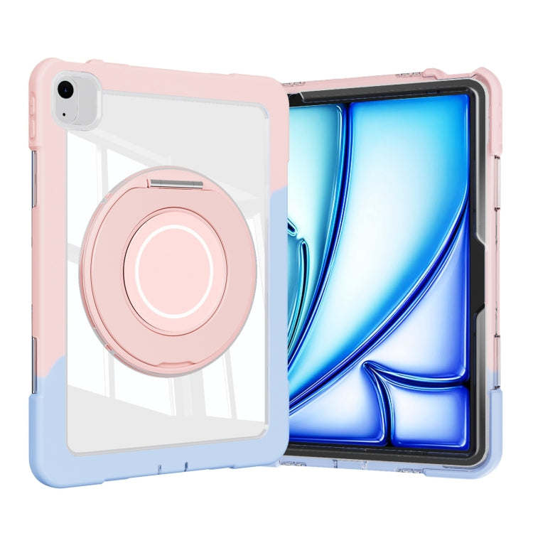 For iPad Air 11 2024 / Air 10.9 2022 Crystal Armor PC Hybrid TPU Tablet Case(Blue Pink) - iPad Air 11 2024 Cases by PMC Jewellery | Online Shopping South Africa | PMC Jewellery | Buy Now Pay Later Mobicred