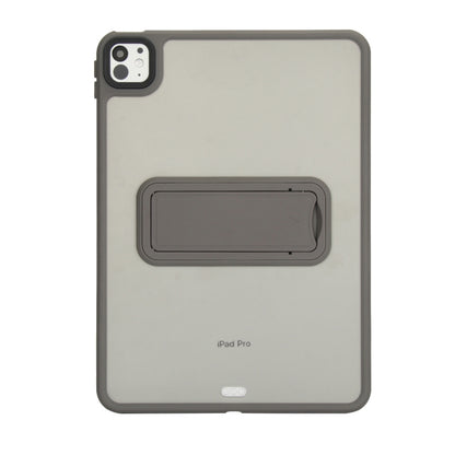 For iPad mini 5 / 4 7.9 inch Skin Feel Holder PC Hybrid TPU Tablet Case(Grey) - iPad mini (2019) / mini 5 Cases by PMC Jewellery | Online Shopping South Africa | PMC Jewellery | Buy Now Pay Later Mobicred