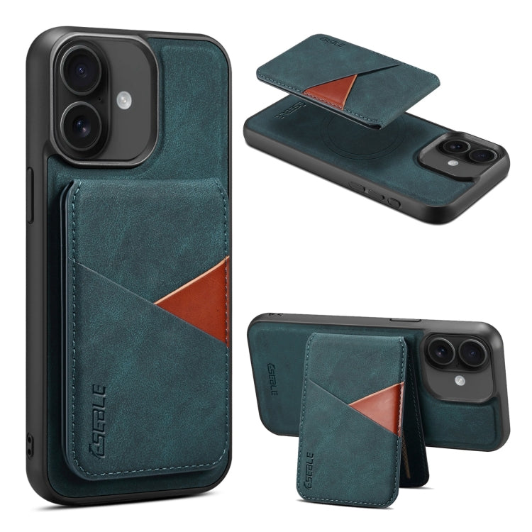 For iPhone 16 Plus ESEBLE E2 Retro Texture Card Slots MagSafe RFID Leather Case(Dark Green) - iPhone 16 Plus Cases by ESEBLE | Online Shopping South Africa | PMC Jewellery | Buy Now Pay Later Mobicred