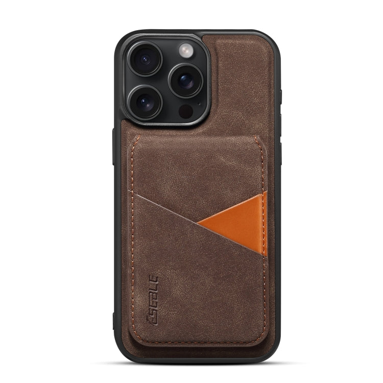 For iPhone 16 Pro ESEBLE E2 Retro Texture Card Slots MagSafe RFID Leather Case(Coffee) - free shipping - PMC Jewellery - Order now!