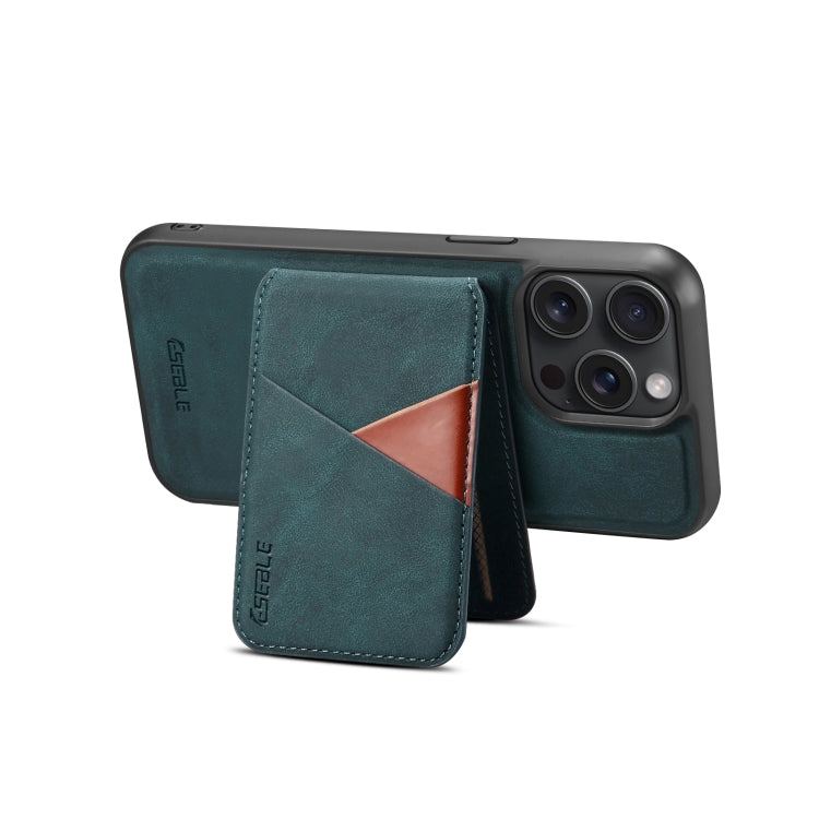 For iPhone 16 Pro Max ESEBLE E2 Retro Texture Card Slots MagSafe RFID Leather Case(Dark Green) - iPhone 16 Pro Max Cases by ESEBLE | Online Shopping South Africa | PMC Jewellery | Buy Now Pay Later Mobicred