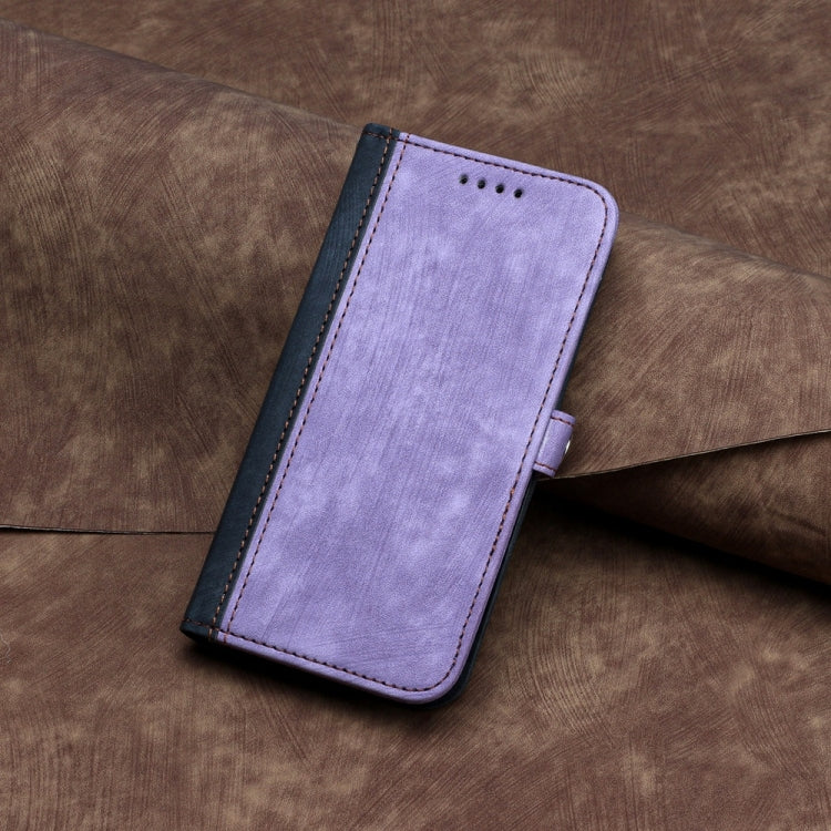 For Samsung Galaxy S25 5G Side Buckle Double Fold Hand Strap Leather Phone Case(Purple) - Galaxy S25 5G Cases by PMC Jewellery | Online Shopping South Africa | PMC Jewellery | Buy Now Pay Later Mobicred