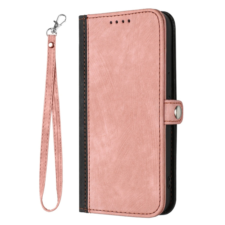 For Samsung Galaxy S25+ 5G Side Buckle Double Fold Hand Strap Leather Phone Case(Pink) - Galaxy S25+ 5G Cases by PMC Jewellery | Online Shopping South Africa | PMC Jewellery | Buy Now Pay Later Mobicred
