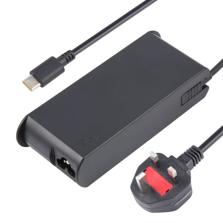 95W 20V 4.75A USB Type-C Plug Laptop Notebook Power Adapter For Lenovo, Plug:UK Plug - For Lenovo by PMC Jewellery | Online Shopping South Africa | PMC Jewellery | Buy Now Pay Later Mobicred