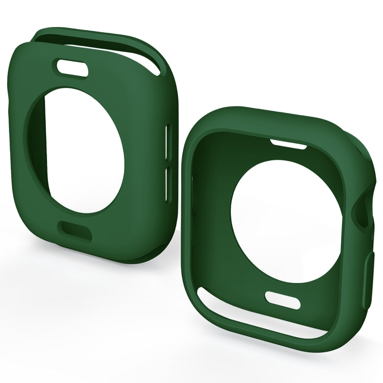 For Apple Watch Series 10 42mm Candy TPU Half Coverage Watch Case(Original Green) - Watch Cases by PMC TechLife | Online Shopping South Africa | PMC TechLife | Buy Now Pay Later Mobicred