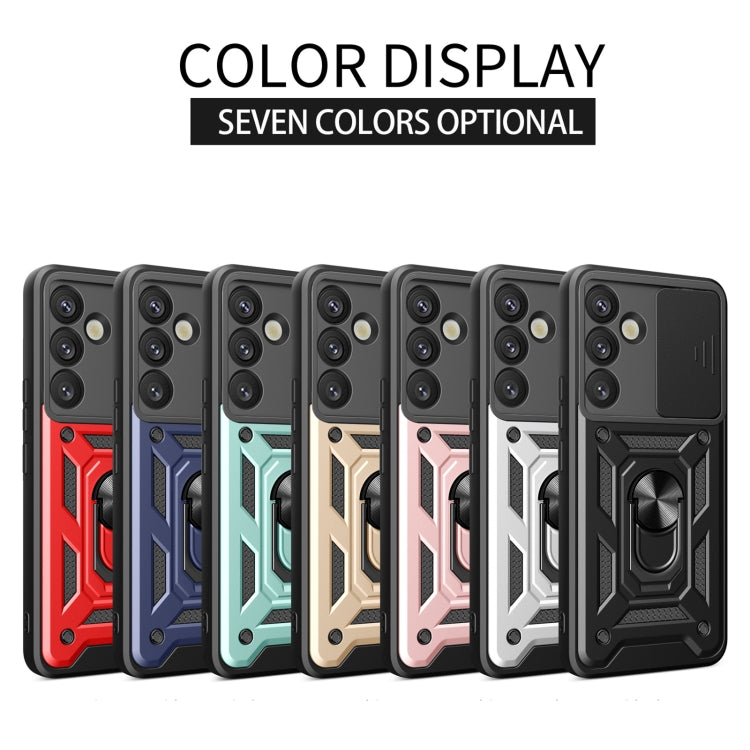 For Samsung Galaxy S25+ 5G Sliding Camera Cover Design TPU+PC Phone Case(Red) - Galaxy S25+ 5G Cases by PMC Jewellery | Online Shopping South Africa | PMC Jewellery | Buy Now Pay Later Mobicred