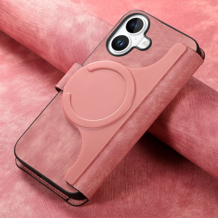 For iPhone 16 CaseNeo MagSafe RFID Anti-theft Retro Leather Phone Case(Pink) - iPhone 16 Cases by CaseNeo | Online Shopping South Africa | PMC Jewellery | Buy Now Pay Later Mobicred