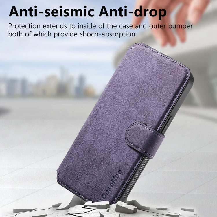 For iPhone 16 CaseNeo MagSafe RFID Anti-theft Retro Leather Phone Case(Purple) - iPhone 16 Cases by CaseNeo | Online Shopping South Africa | PMC Jewellery | Buy Now Pay Later Mobicred