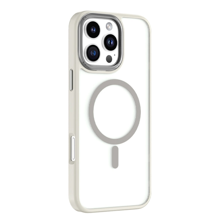 For iPhone 16 Pro Max Mutural Skin Feel Series Frosted MagSafe Magnetic Phone Case(Grey) - iPhone 16 Pro Max Cases by Mutural | Online Shopping South Africa | PMC Jewellery | Buy Now Pay Later Mobicred