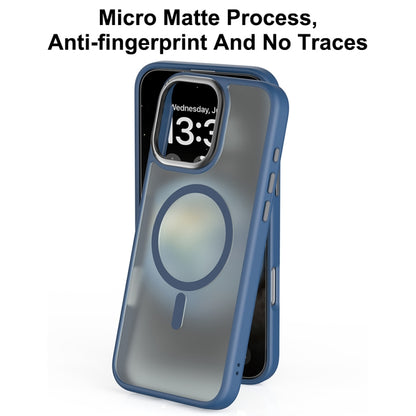 For iPhone 16 Pro Max Mutural Skin Feel Series Frosted MagSafe Magnetic Phone Case(Blue) - iPhone 16 Pro Max Cases by Mutural | Online Shopping South Africa | PMC Jewellery | Buy Now Pay Later Mobicred