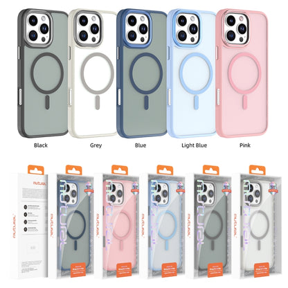 For iPhone 16 Mutural Skin Feel Series Frosted MagSafe Magnetic Phone Case(Light Blue) - iPhone 16 Cases by Mutural | Online Shopping South Africa | PMC Jewellery | Buy Now Pay Later Mobicred