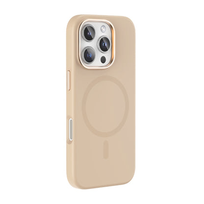 For iPhone 16 Pro Mutural Karen Series Liquid Silicone MagSafe Magnetic Phone Case(Desert Gold) - iPhone 16 Pro Cases by Mutural | Online Shopping South Africa | PMC Jewellery | Buy Now Pay Later Mobicred