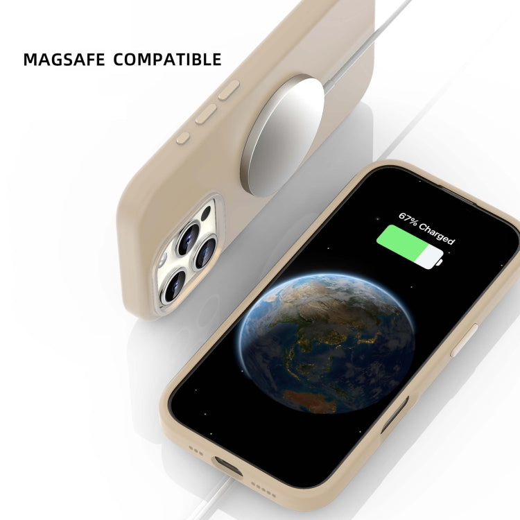 For iPhone 16 Pro Max Mutural Karen Series Liquid Silicone MagSafe Magnetic Phone Case(Desert Gold) - iPhone 16 Pro Max Cases by Mutural | Online Shopping South Africa | PMC Jewellery | Buy Now Pay Later Mobicred