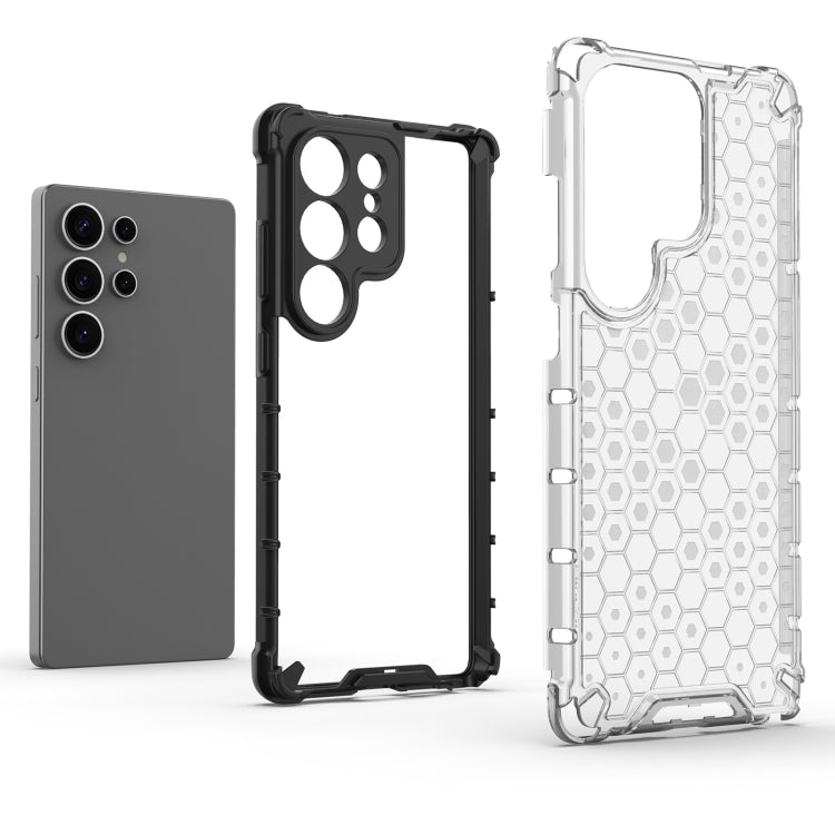 For Samsung Galaxy S25 Ultra 5G Honeycomb Shockproof Phone Case(Blue) - free shipping - PMC Jewellery - Order now!