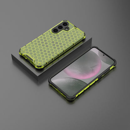 For Samsung Galaxy S25+ 5G Honeycomb Shockproof Phone Case(Green) - Galaxy S25+ 5G Cases by PMC Jewellery | Online Shopping South Africa | PMC Jewellery | Buy Now Pay Later Mobicred