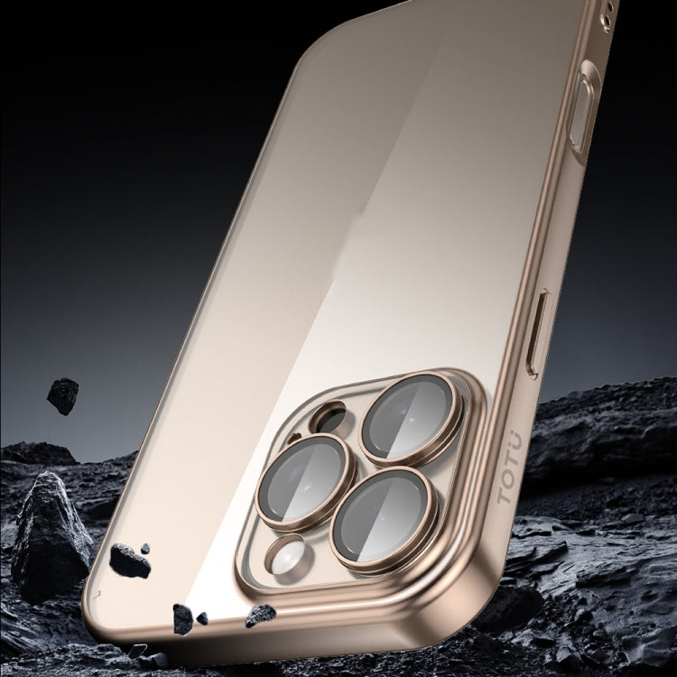 For iPhone 16 Pro TOTU PC-2 Soft Jane Series Electroplated TPU Phone Case with Lens Film(Grey) - iPhone 16 Pro Cases by TOTUDESIGN | Online Shopping South Africa | PMC Jewellery | Buy Now Pay Later Mobicred