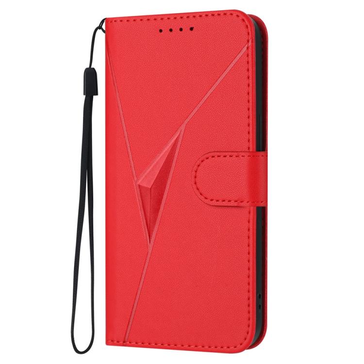For iPhone 17 Pro Triangle Pattern Buckle Clasp Leather Phone Case(Red) - free shipping - PMc TechLife - Order now!