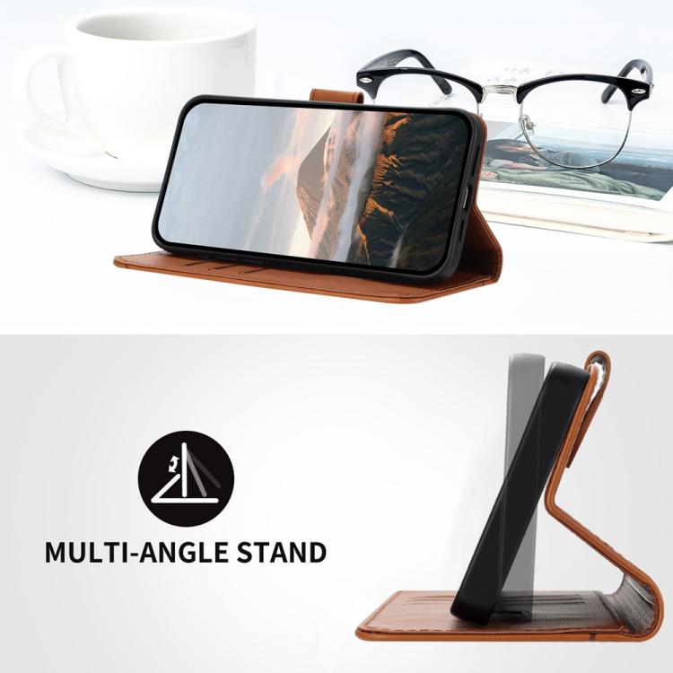 For iPhone 17 Pro Triangle Pattern Buckle Clasp Leather Phone Case(Brown) - free shipping - PMc TechLife - Order now!