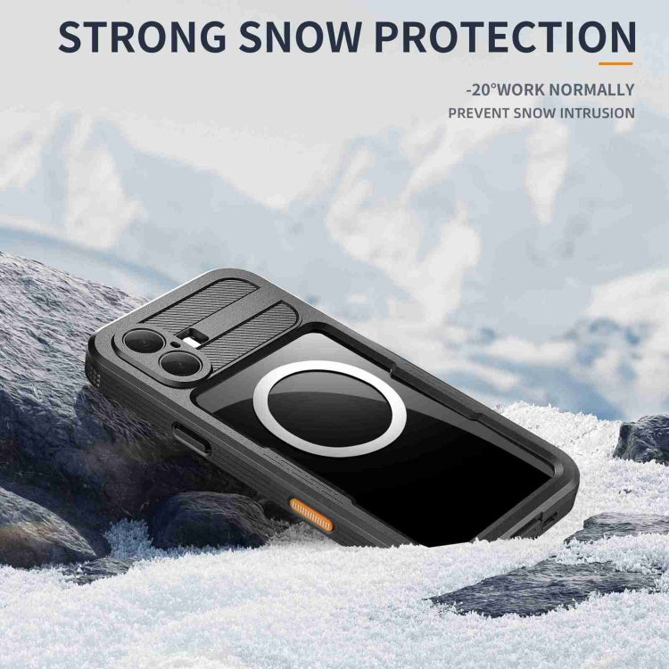 For iPhone 16 Plus RedPepper IP68 Waterproof Triple-proof MagSafe Phone Case(Black) - iPhone 16 Plus Cases by RedPepper | Online Shopping South Africa | PMC Jewellery | Buy Now Pay Later Mobicred