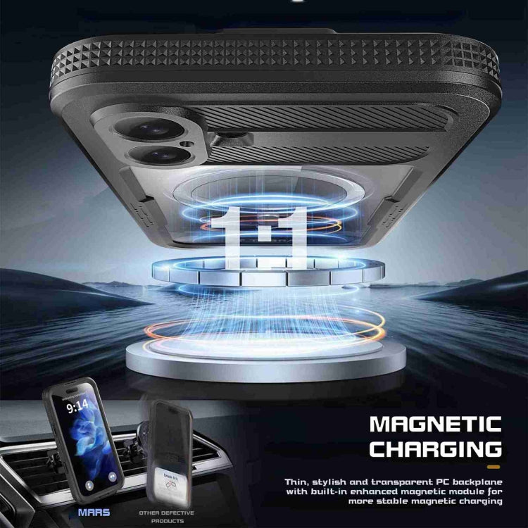 For iPhone 16 Plus RedPepper IP68 Waterproof Triple-proof MagSafe Phone Case(Black) - free shipping - PMC Jewellery - Order now!