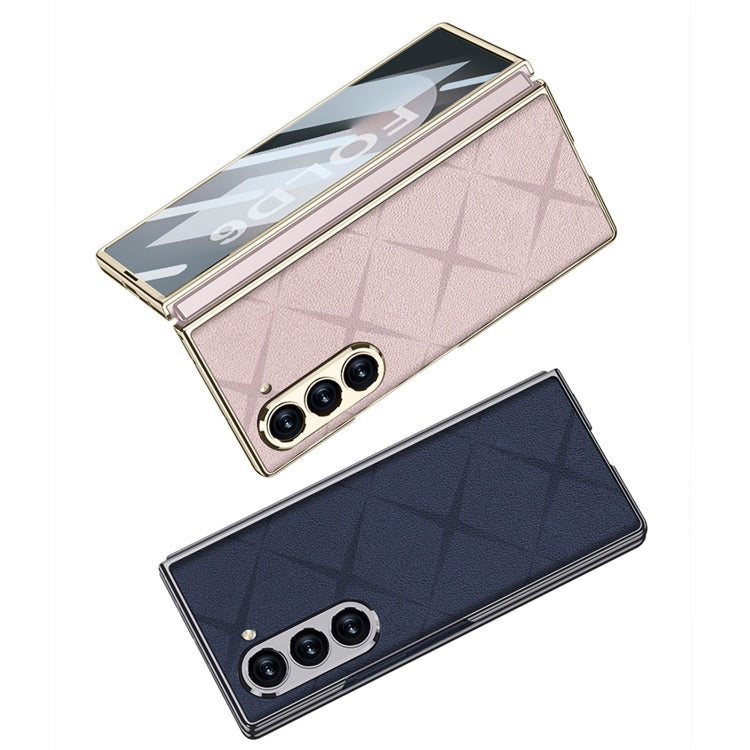 For Samsung Galaxy Z Fold6 GKK Integrated Asterism Plating Leather Full Coverage Phone Case(Black) - Galaxy Z Fold6 5G Cases by GKK | Online Shopping South Africa | PMC Jewellery | Buy Now Pay Later Mobicred