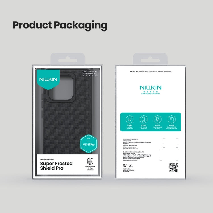 For Xiaomi 14T Pro NILLKIN Frosted Shield Pro PC + TPU Phone Case(Black) - free shipping - PMC Jewellery - Order now!