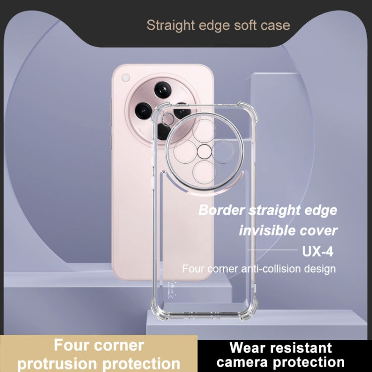 For OPPO Find X8 5G IMAK UX-4 Series Four-corner Shockproof Phone Case(Transparent) - Find X8 Cases by imak | Online Shopping South Africa | PMC Jewellery | Buy Now Pay Later Mobicred