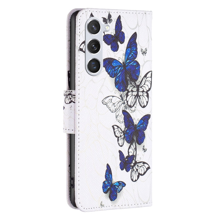 For Samsung Galaxy S25 5G Colored Drawing Pattern Leather Phone Case(Butterflies) - Galaxy S25 5G Cases by PMC Jewellery | Online Shopping South Africa | PMC Jewellery | Buy Now Pay Later Mobicred