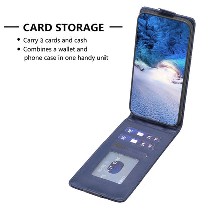 For Samsung Galaxy S25 5G Diamond Lattice Vertical Flip Leather Phone Case(Blue) - Galaxy S25 5G Cases by PMC Jewellery | Online Shopping South Africa | PMC Jewellery | Buy Now Pay Later Mobicred