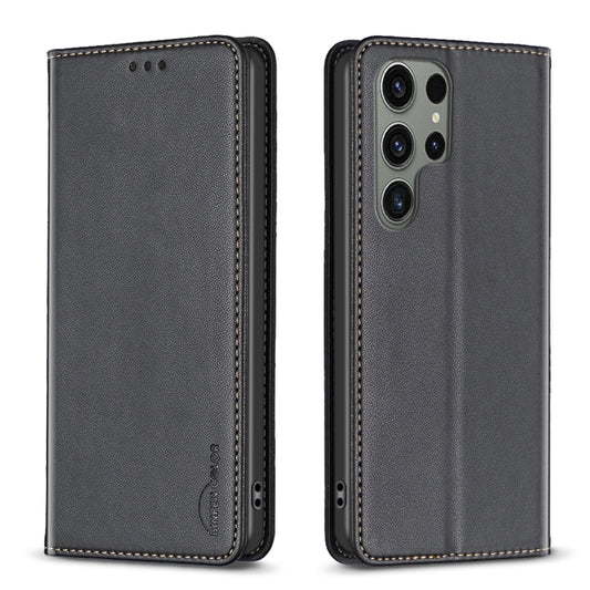 For Samsung Galaxy S25 Ultra 5G Magnetic Leather Phone Case(Black) - Galaxy S25 Ultra 5G Cases by PMC Jewellery | Online Shopping South Africa | PMC Jewellery | Buy Now Pay Later Mobicred