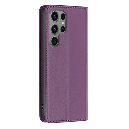 For Samsung Galaxy S25 Ultra 5G Magnetic Leather Phone Case(Purple) - Galaxy S25 Ultra 5G Cases by PMC Jewellery | Online Shopping South Africa | PMC Jewellery | Buy Now Pay Later Mobicred