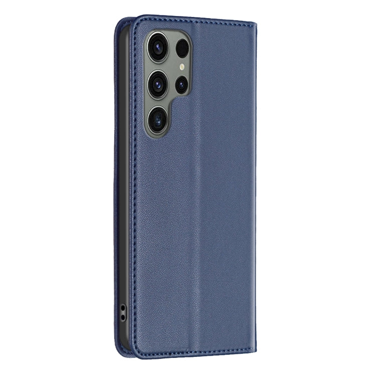 For Samsung Galaxy S25 Ultra 5G Magnetic Leather Phone Case(Blue) - Galaxy S25 Ultra 5G Cases by PMC Jewellery | Online Shopping South Africa | PMC Jewellery | Buy Now Pay Later Mobicred