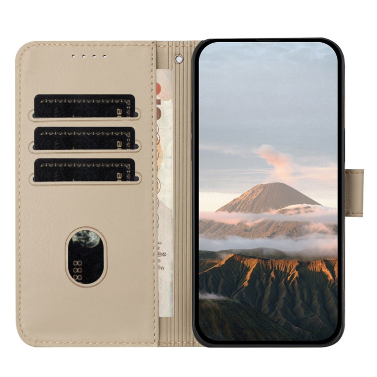 For Tecno Spark Go 2024 Triangle Pattern Buckle Clasp Leather Phone Case(Gold) - Tecno Cases by PMC Jewellery | Online Shopping South Africa | PMC Jewellery | Buy Now Pay Later Mobicred