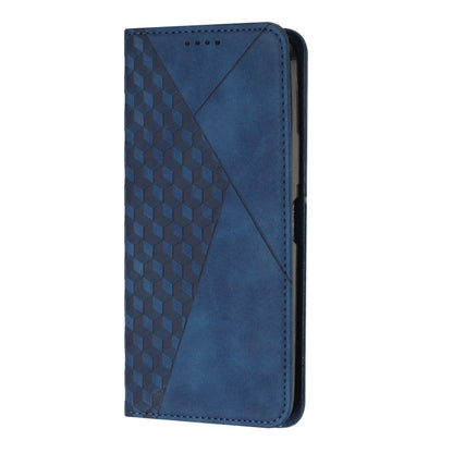 For Samsung Galaxy S25+ / S24+ 5G Diamond Splicing Skin Feel Magnetic Leather Phone Case(Blue) - Galaxy S25 5G Cases by PMC Jewellery | Online Shopping South Africa | PMC Jewellery | Buy Now Pay Later Mobicred