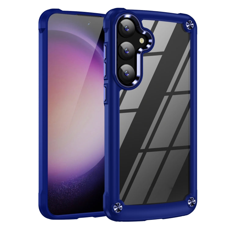 For Samsung Galaxy S25+ 5G TPU + PC Lens Protection Phone Case(Blue) - Galaxy S25+ 5G Cases by PMC Jewellery | Online Shopping South Africa | PMC Jewellery | Buy Now Pay Later Mobicred