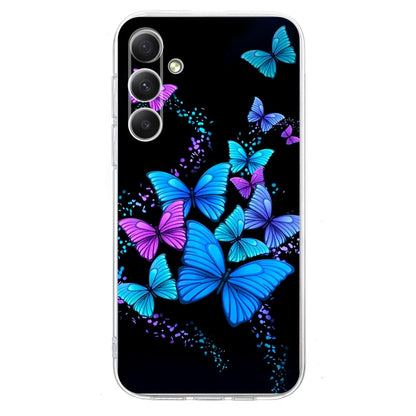 For Samsung Galaxy S25 5G Colorful Painting Pattern TPU Phone Case(Color Butterflies) - Galaxy S25 5G Cases by PMC Jewellery | Online Shopping South Africa | PMC Jewellery | Buy Now Pay Later Mobicred