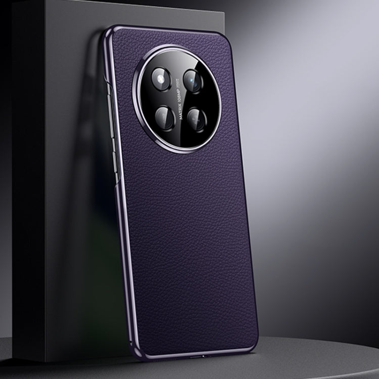 For Honor X60 Pro Genuine Leather PC Phone Case(Dark Purple) - free shipping - PMC TechLife - Order now!